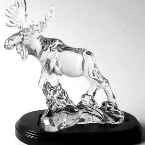 Princess House Crystal moose figurine